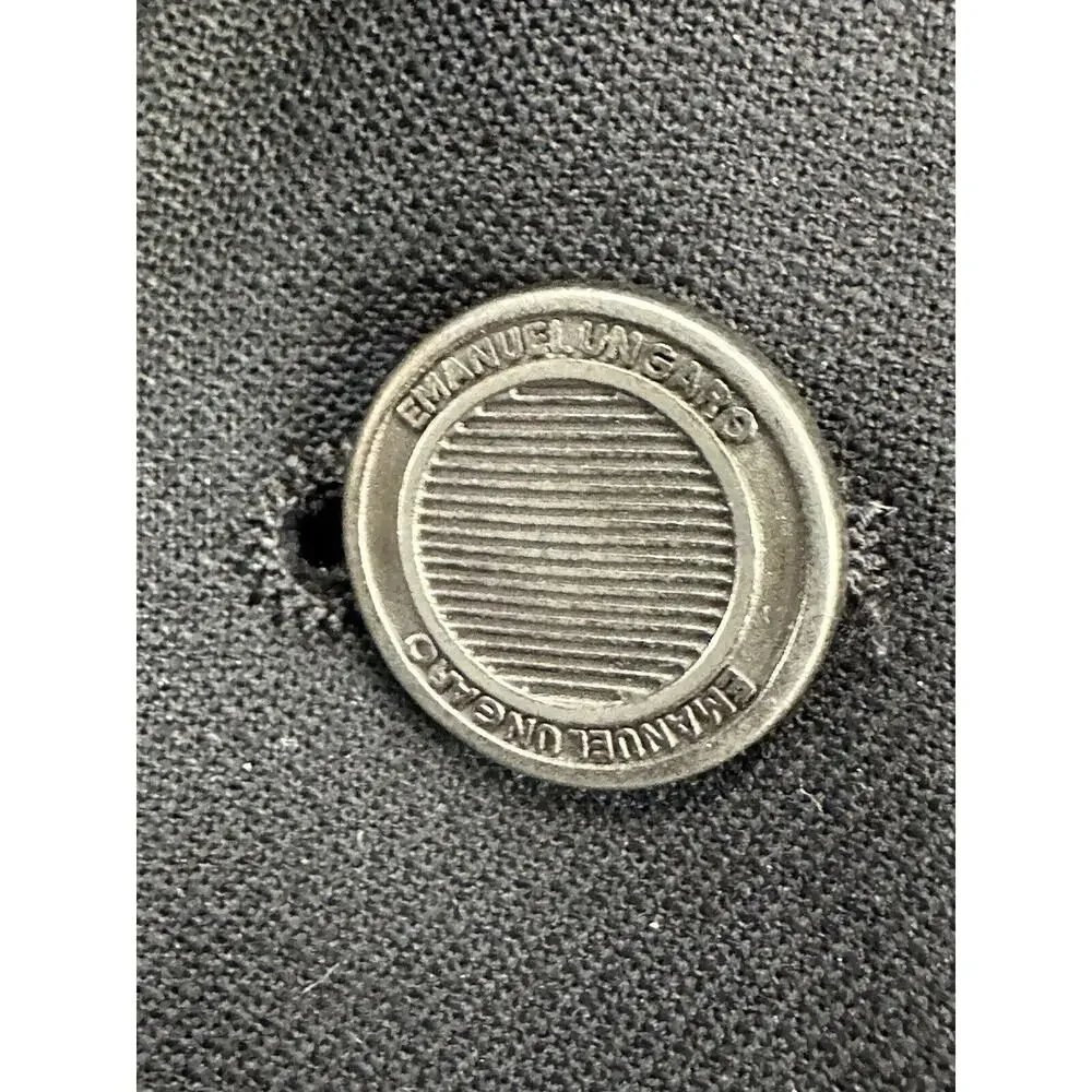 Emanuel Ungaro Mens Black 3 Button Suit Jacket Wool Size‎ 37 R - Picture 8 of 10